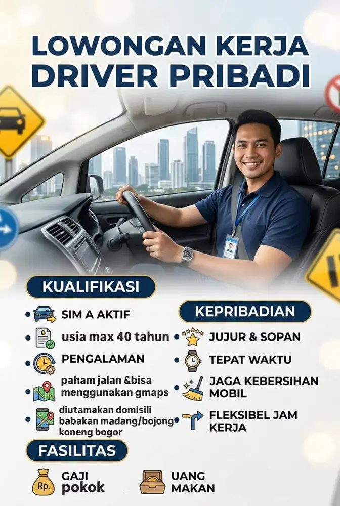 Lowongan Kerja Driver Pribadi