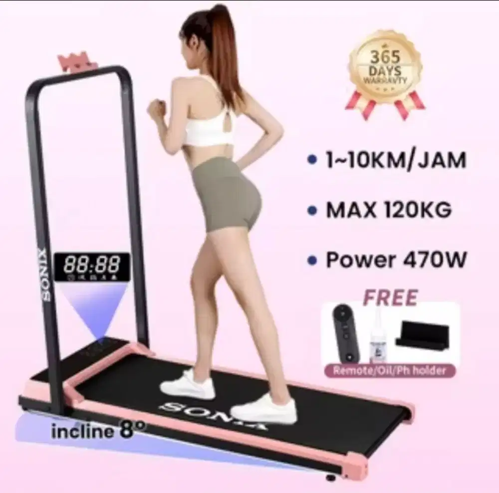 SONIX LITE TREADMILL INCLINE 8 DERAJAT