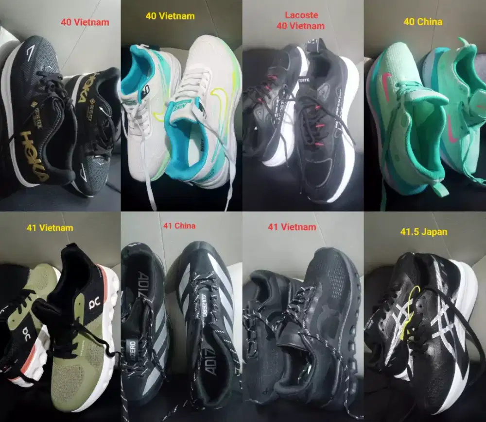 Sepatu cocok untuk aktifitas olahraga Silahkan pilih & hargai sendiri