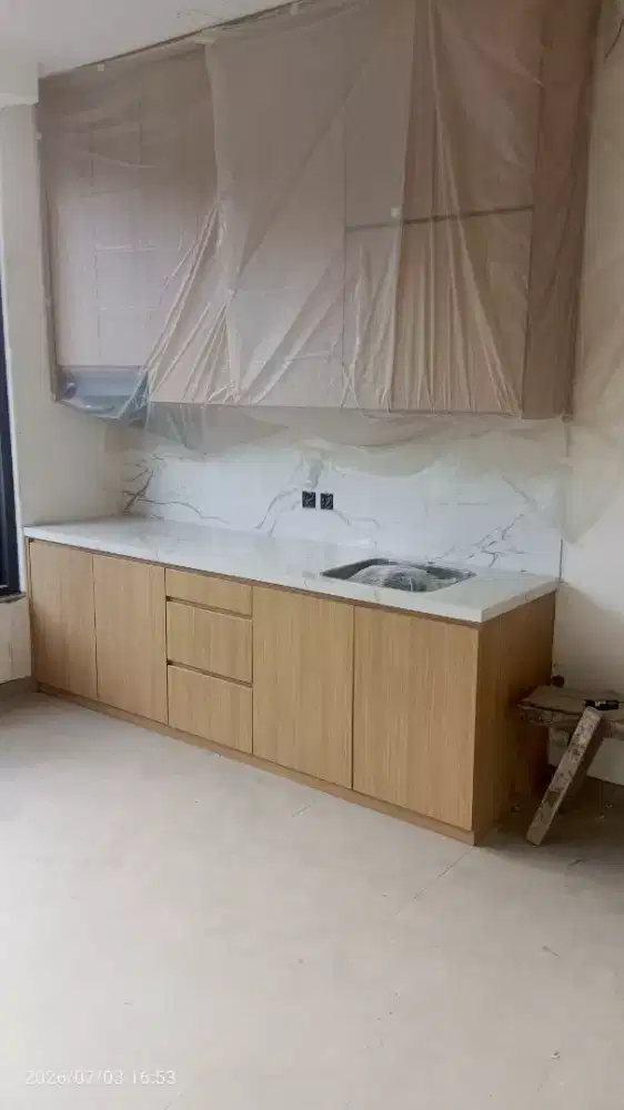 Interior dapur dan kamar