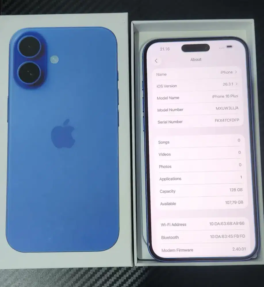 iPhone 16 Plus 128GB Ex Inter