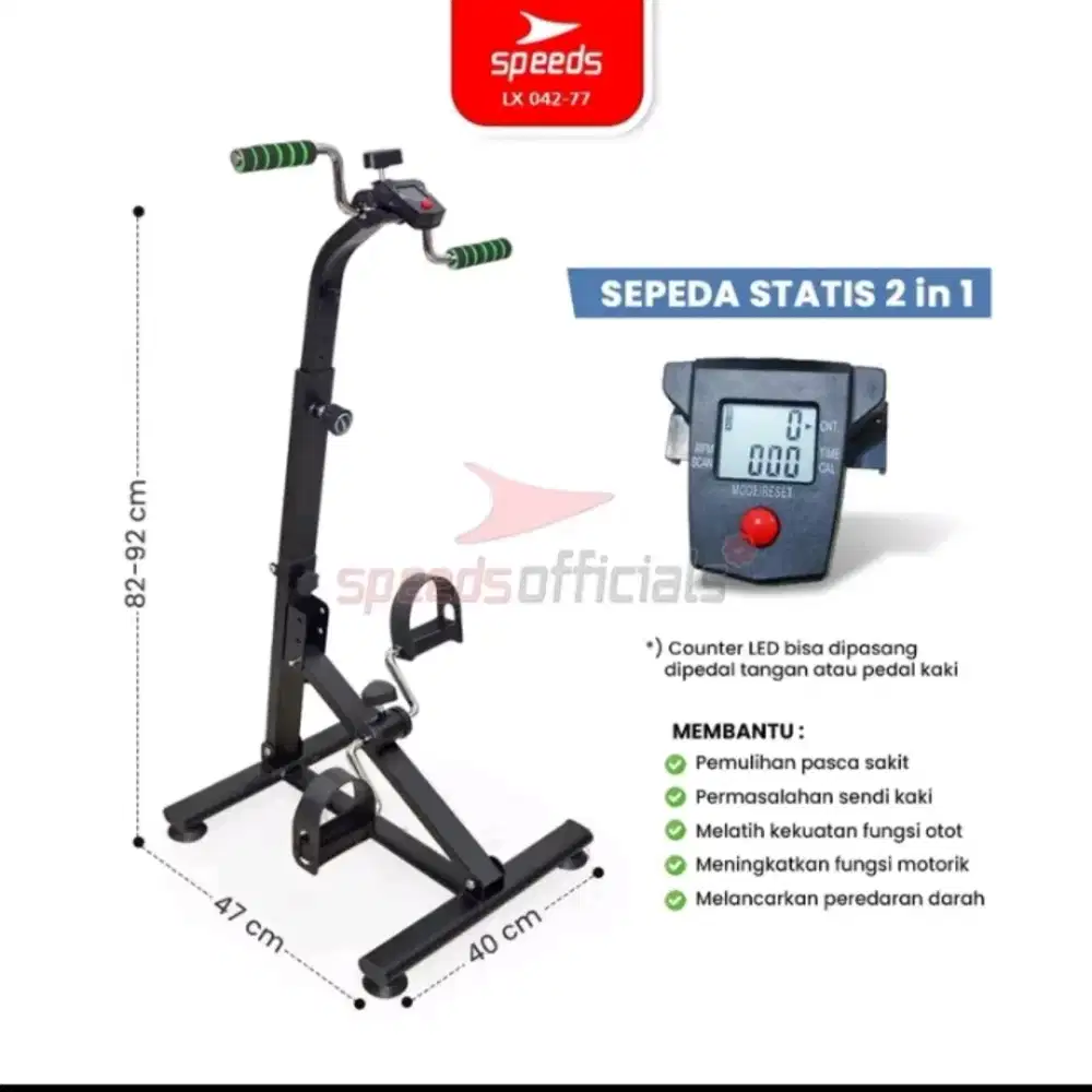 Sepeda statis buat terapi penderita stroke.
