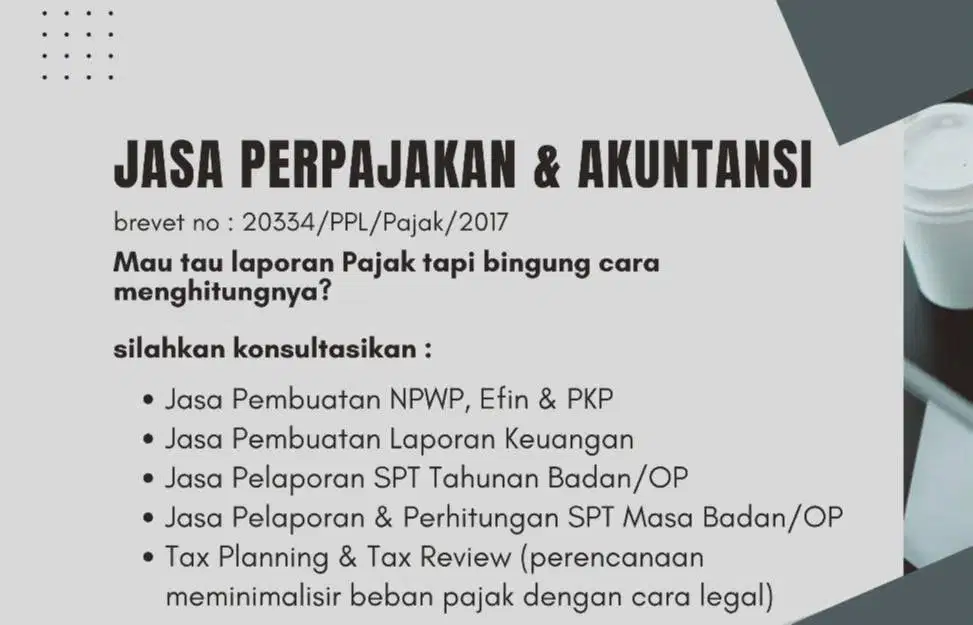 JASA KONSULTASI AKUNTANSI PERPAJAKAN