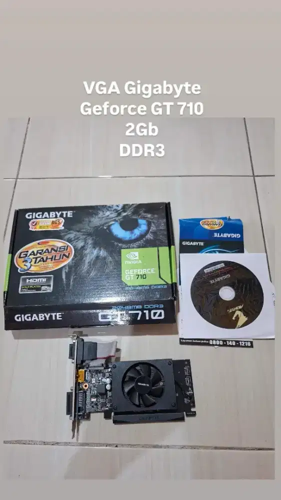 VGA Gigabyte geforce GT 710. masih segel