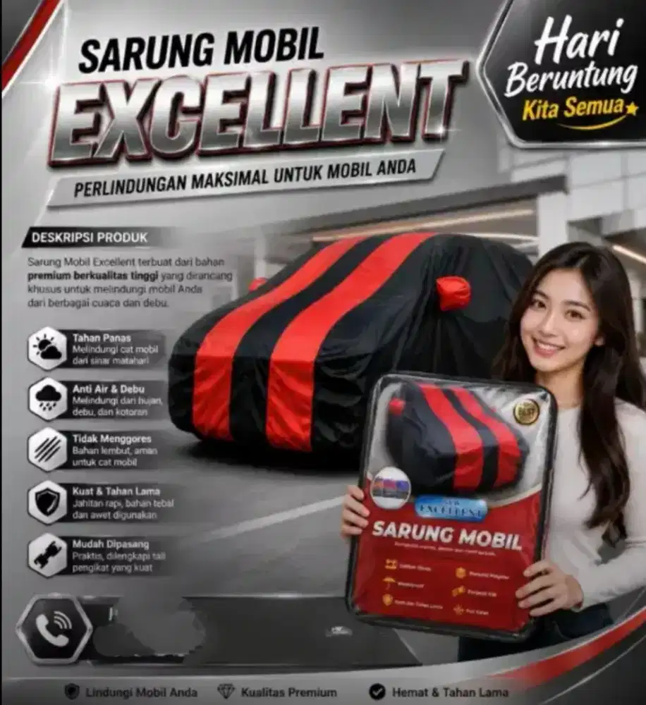 Sarung mobil Excellent semua merk mobil expander Avanza Vios Ertiga