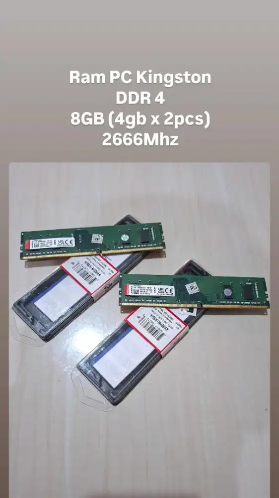RAM memory PC kingston 4GB DDR4 original