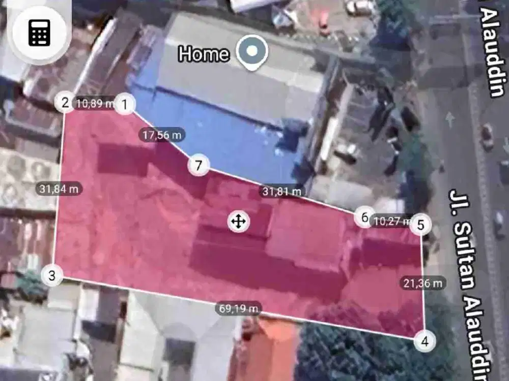 Di jual Tanah poros jl Sultan Alauddin 1700 m2