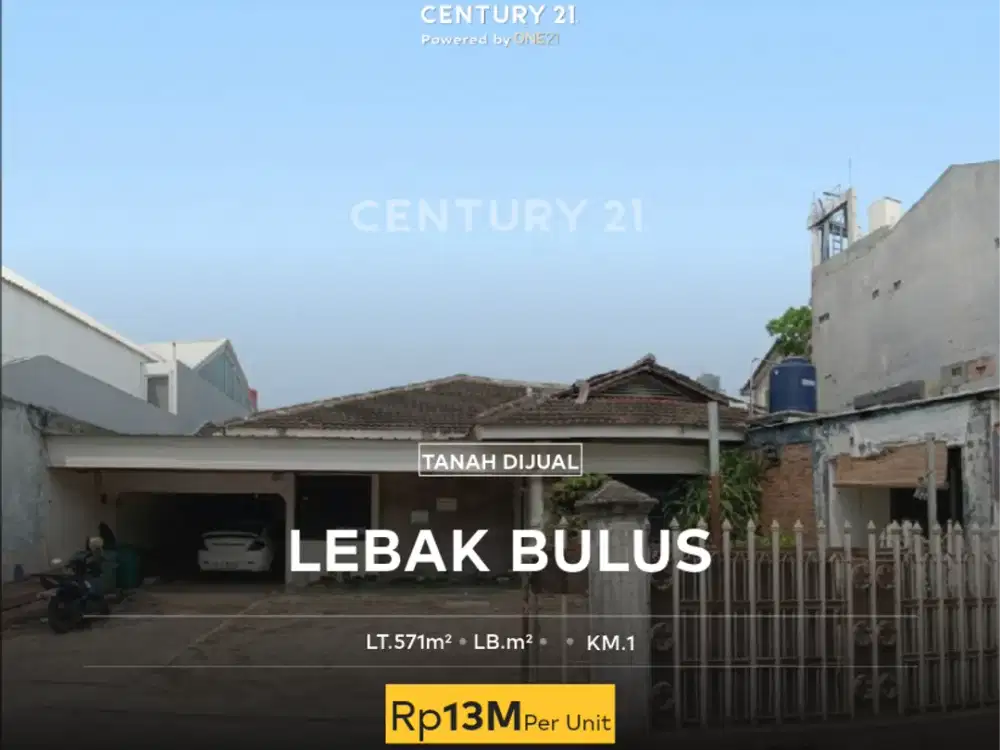 DiJual Rumah Hitung Tanah Kawasan Exclusive Lebak Bulus Jakarta Selatan