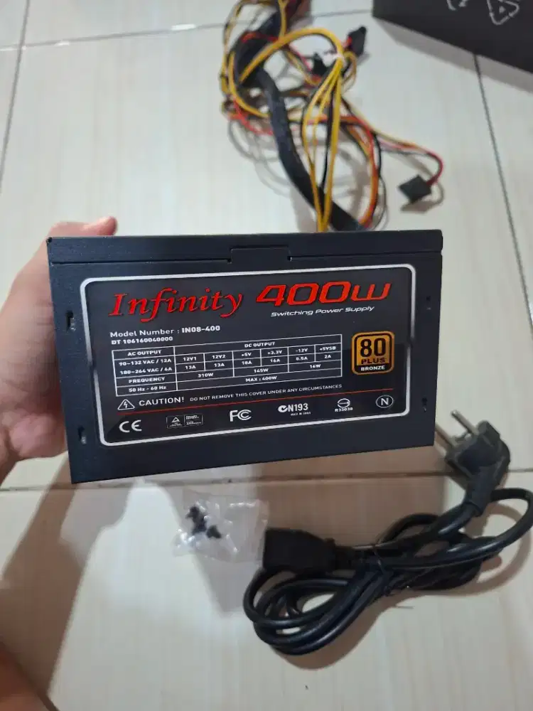Power Supply PSU infinity 400 Watt 80+ bronze