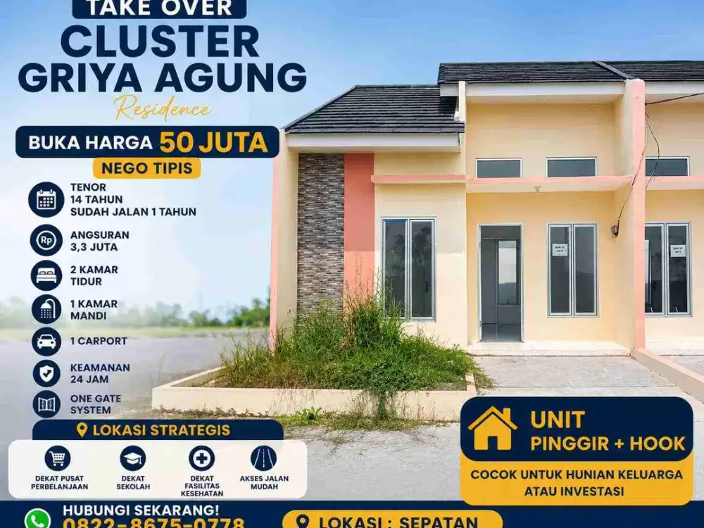 take over murah unit pinggir