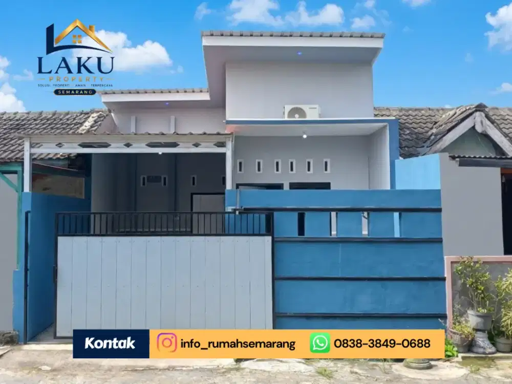 Rumah Cantik Siap Huni Ungaran Bonus AC , Pagar & Canopy Turun Harga