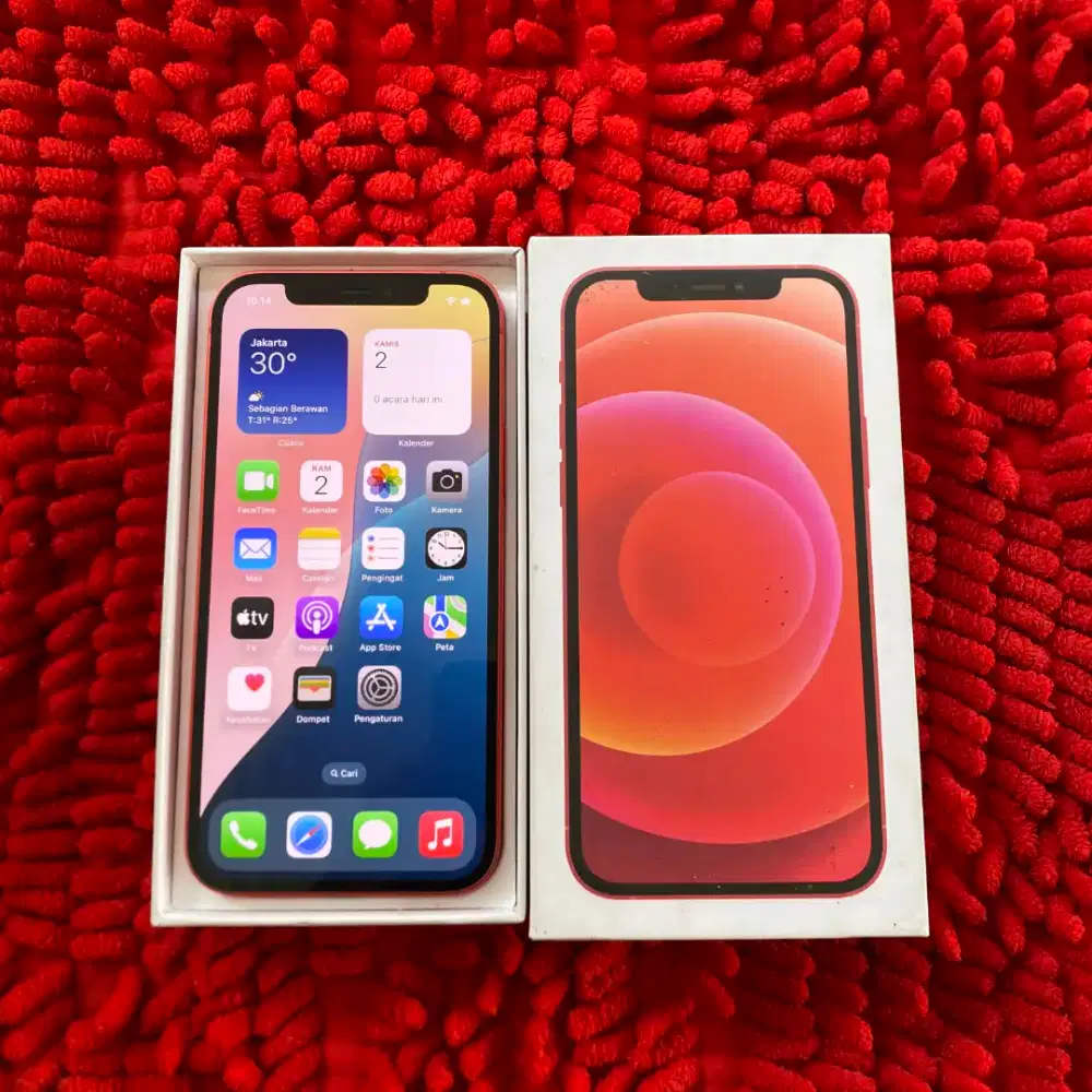 IPhone 12 64GB Lengkap Jaringan All Operator