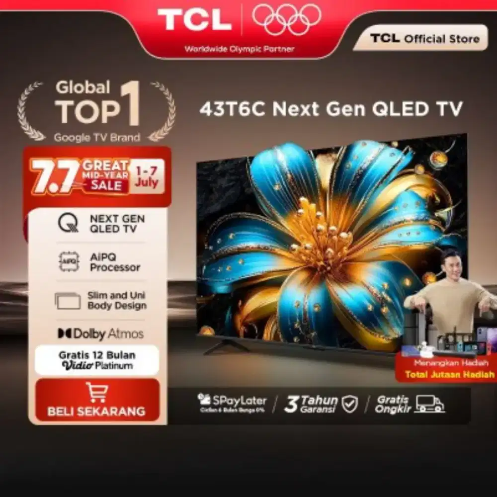 TV TCL 43 QLED-43T6C