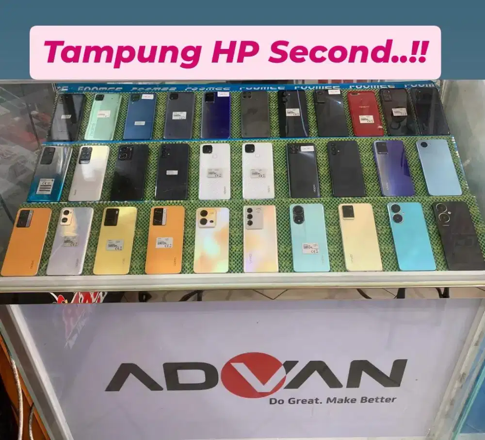Tampung HP Second Semua Tipe