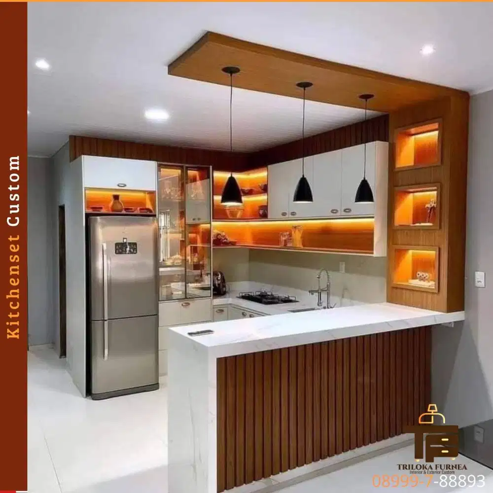 Kitchen Set Custom Elegan & Modern | Material Premium | Triloka Furnea