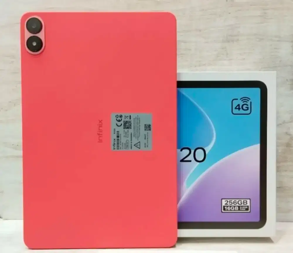 infinix Tab xpad 20 4G Lte  Ram 8/2456 fullset no minus