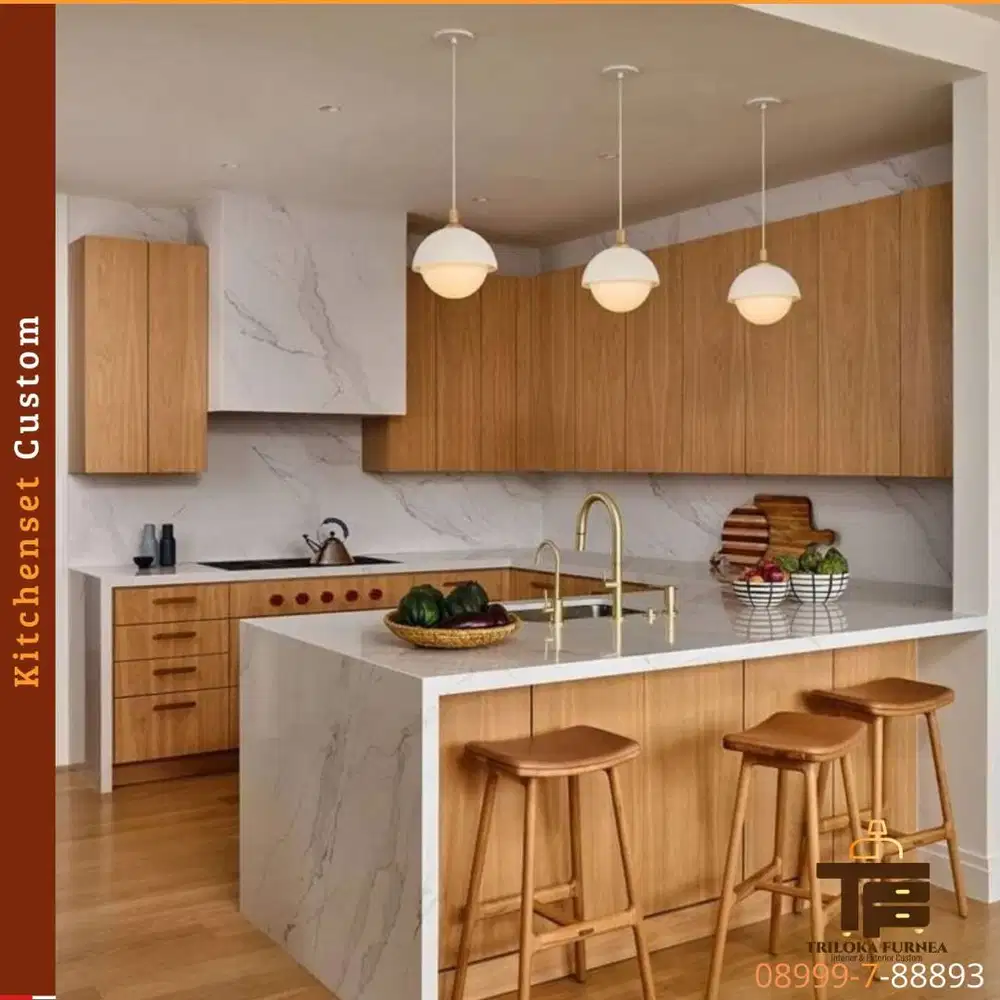 KitchenSet Custom Minimalis Modern | Desain Sesuai keinginan