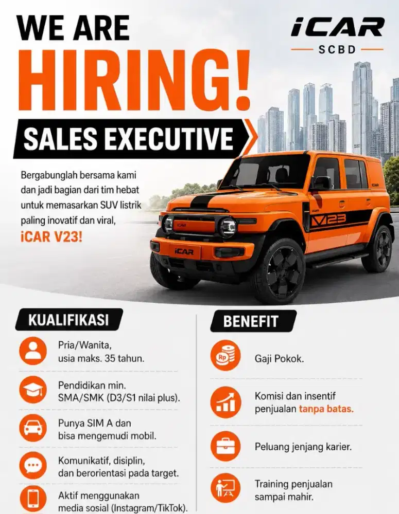 LOWONGAN SALES CONSULTANT