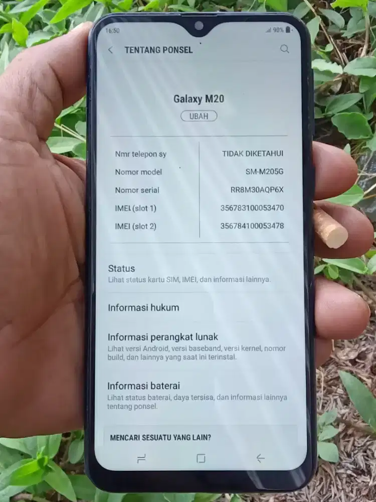 Samsung M20 ram 3/32gb batangan