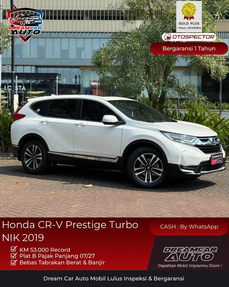 [ LOW KM 53rb ] Bisa CRV CR-V Turbo Prestige non sensing sunroof 2019