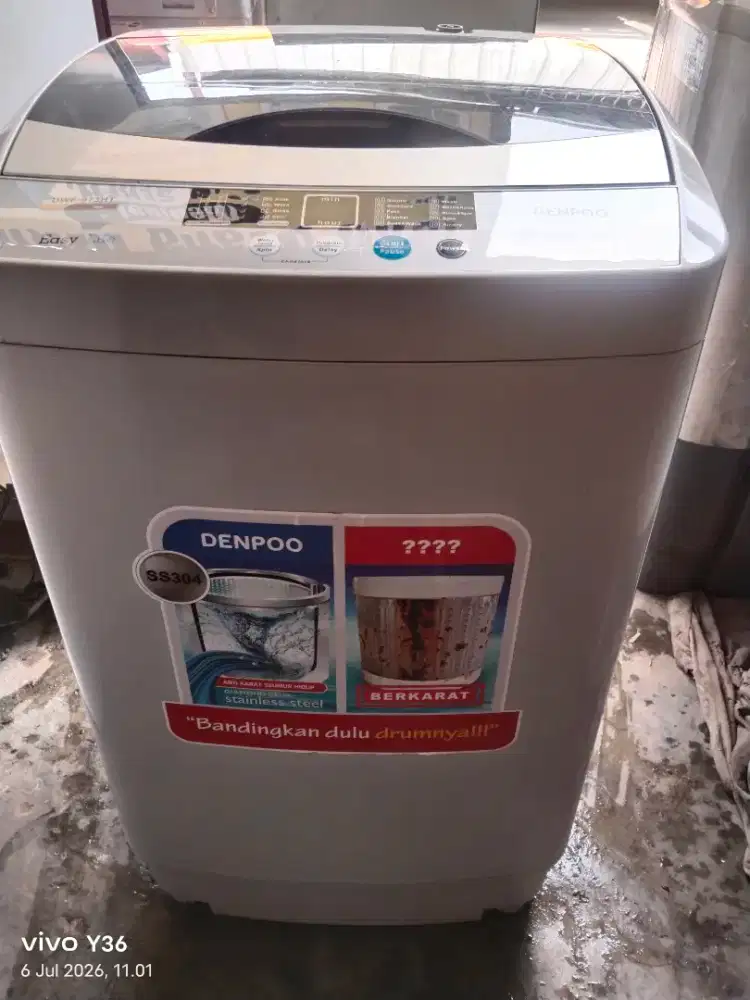 Di jual cepat mesin cuci 1 tabung top loading otomatis