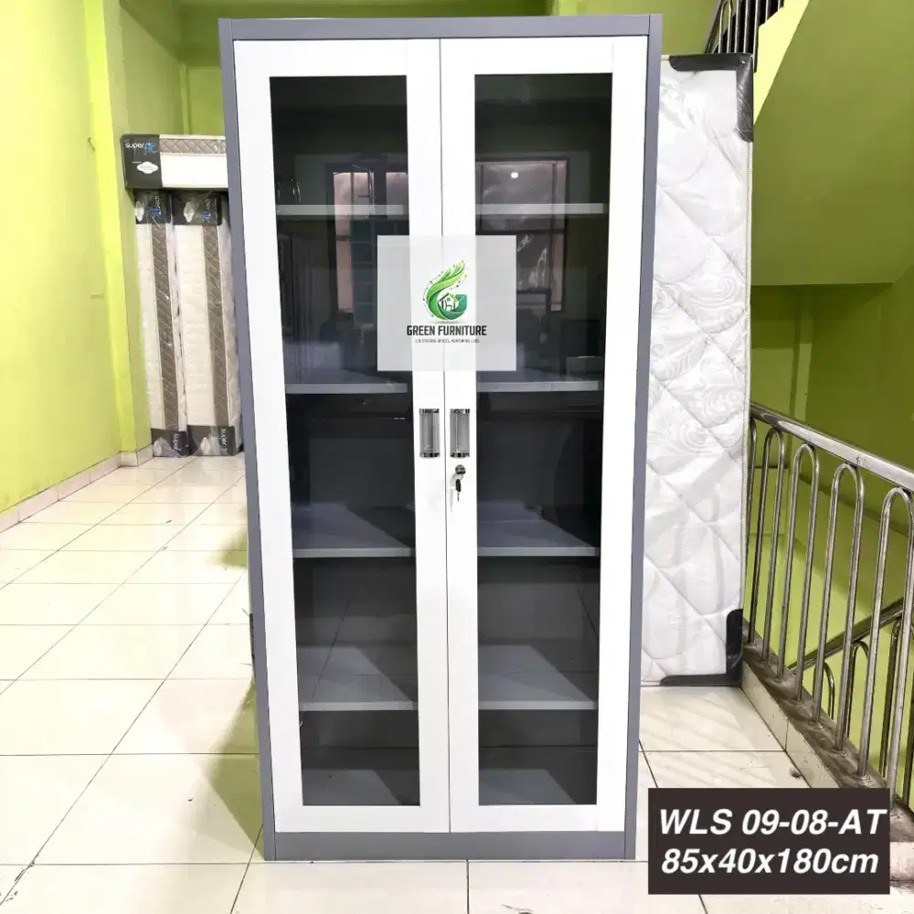 Lemari arsip kantor full kaca lemari file cabinet