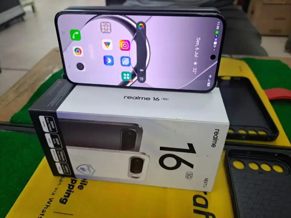 Realme 16 5G ram 12/256 GB mulus no minus lengkap ori