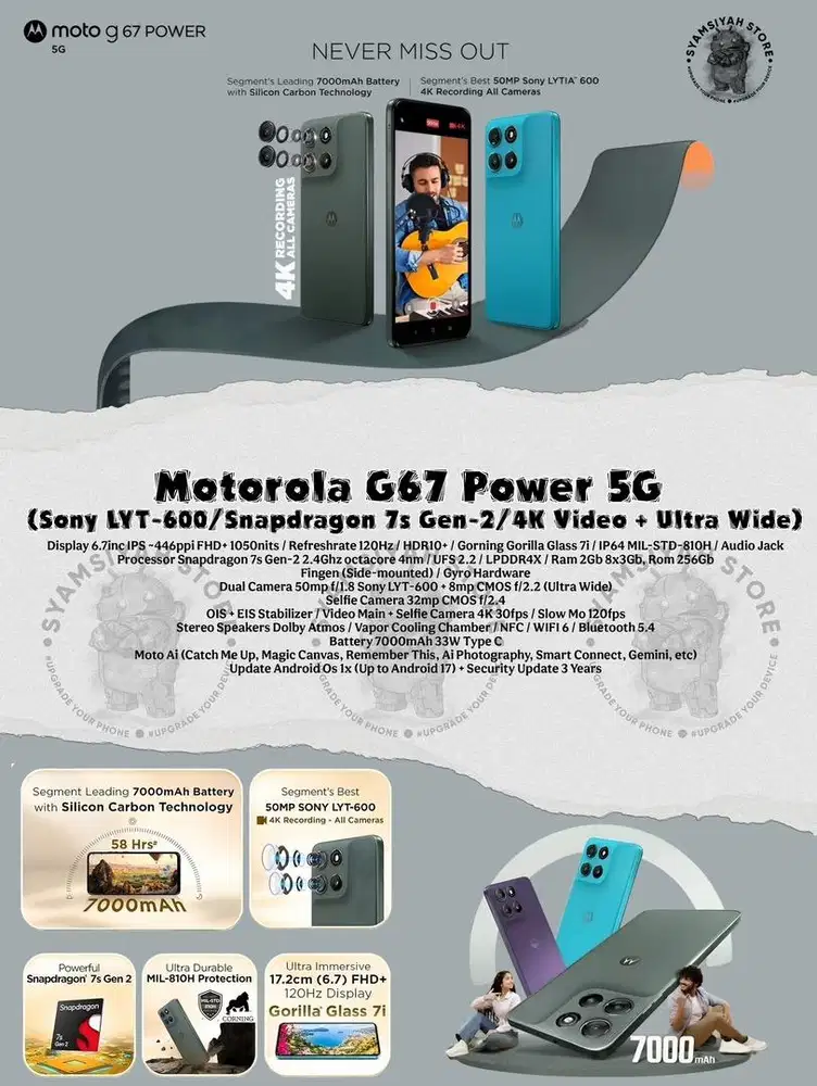 Ready Promo Motorola G67 Power 5G 8+8/256Gb