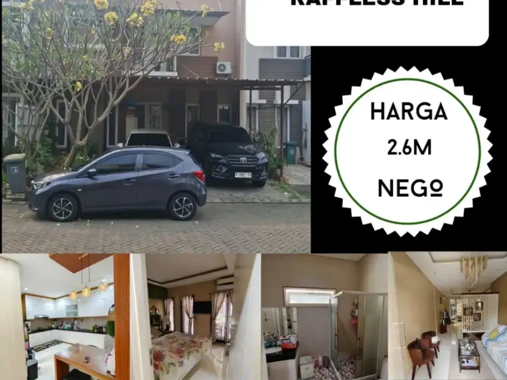 DIJUAL RUMAH SIAP HUNI DI RAFFLESS HILL CIBUBUR