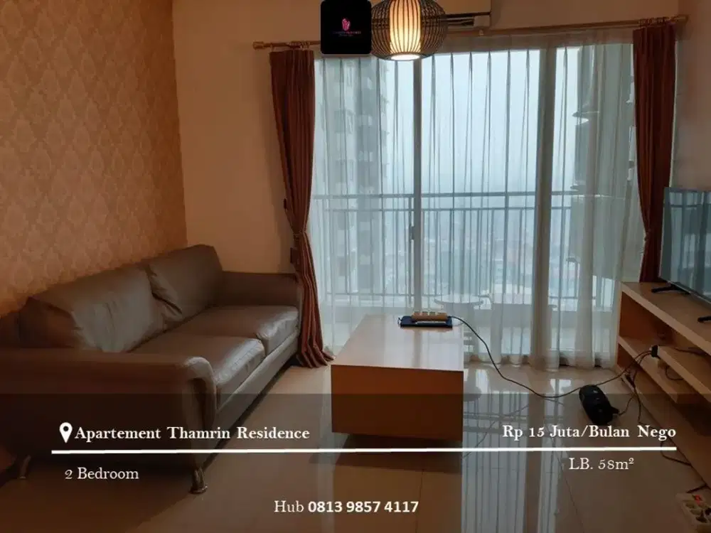 Disewakan Apartement Thamrin Residence Mid Floor 3BR Full Furnished