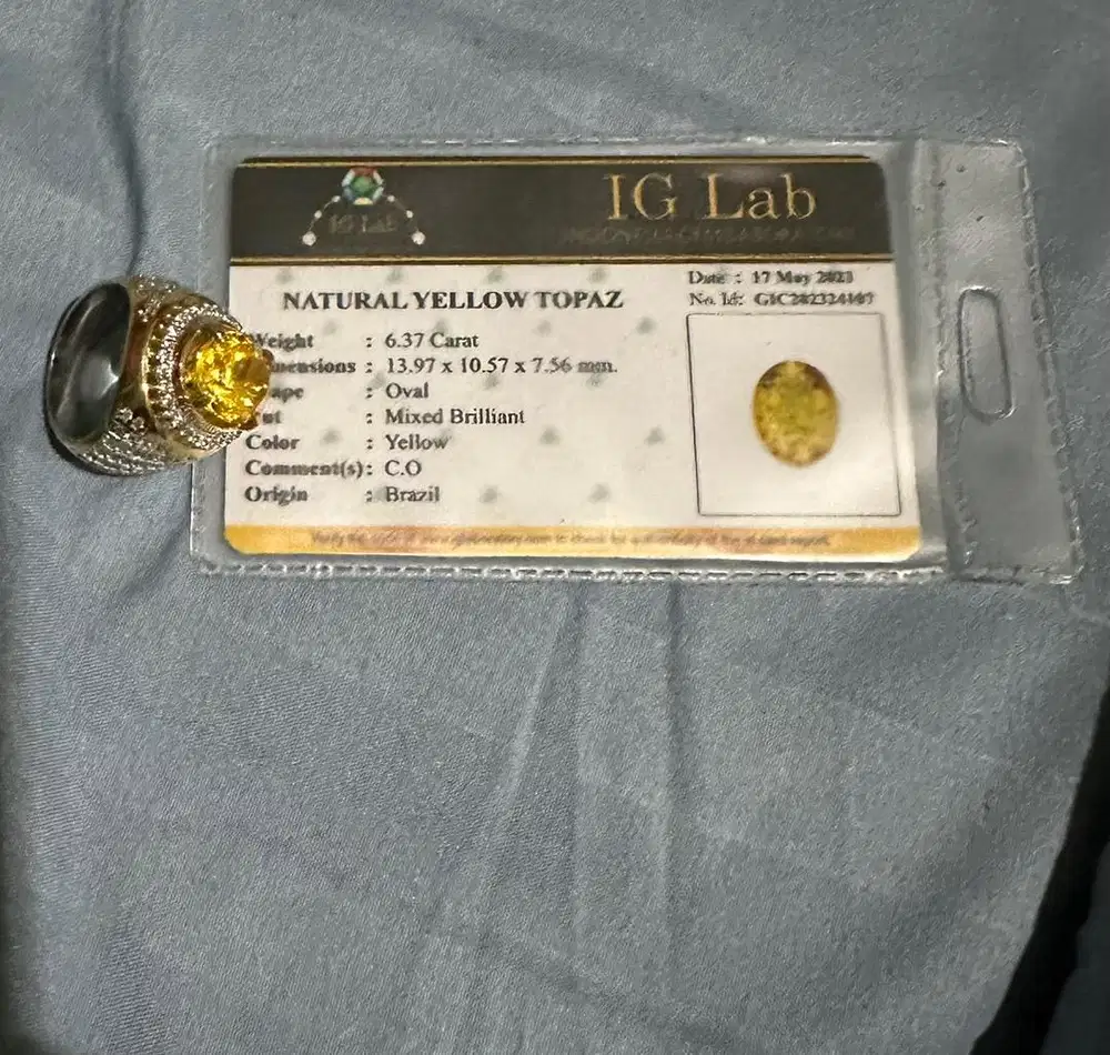 cicncin yellow topaz