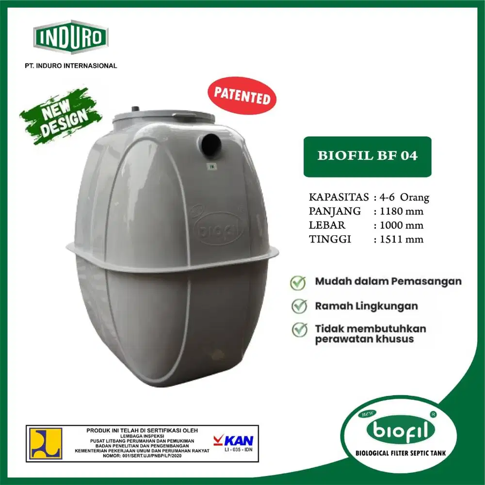 Septic Tank BIOFIL BF-04 (1850 Liter) - septictank bio / Tandon Septik