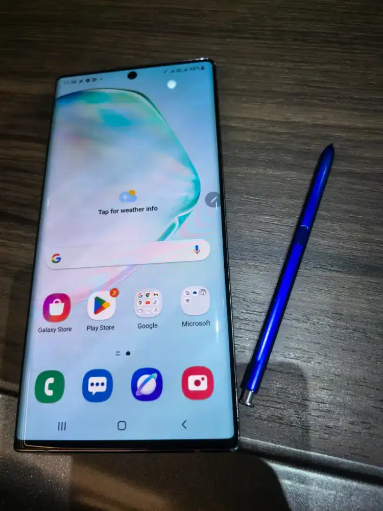 Samsung note 10+ 12/256, batangan, mulus, warna antik aura glow!