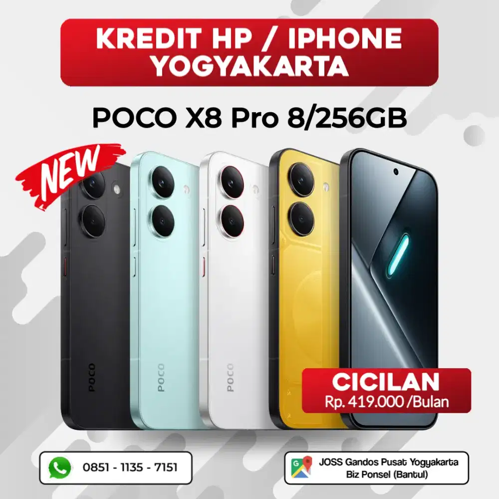 BISA KREDIT POCO X8 Pro 8/256GB 8/512GB 12/512GB