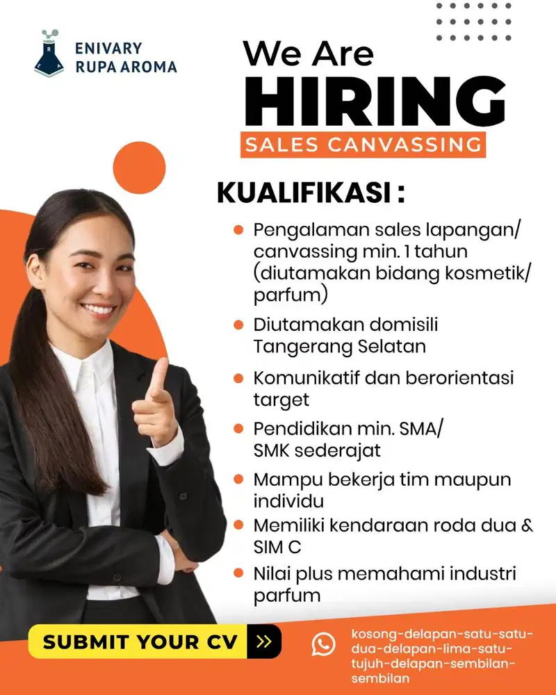 DIBUTUHKAN SALES CANVASING