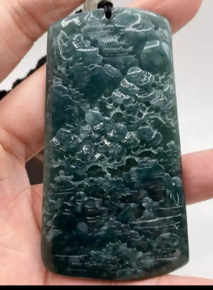 Jadeite jade giok Burma type A natural