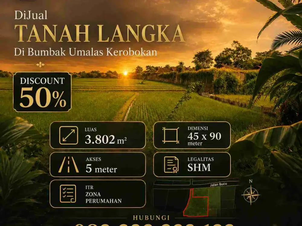 Tanah TERMURAH Di Umalas Kerobokan