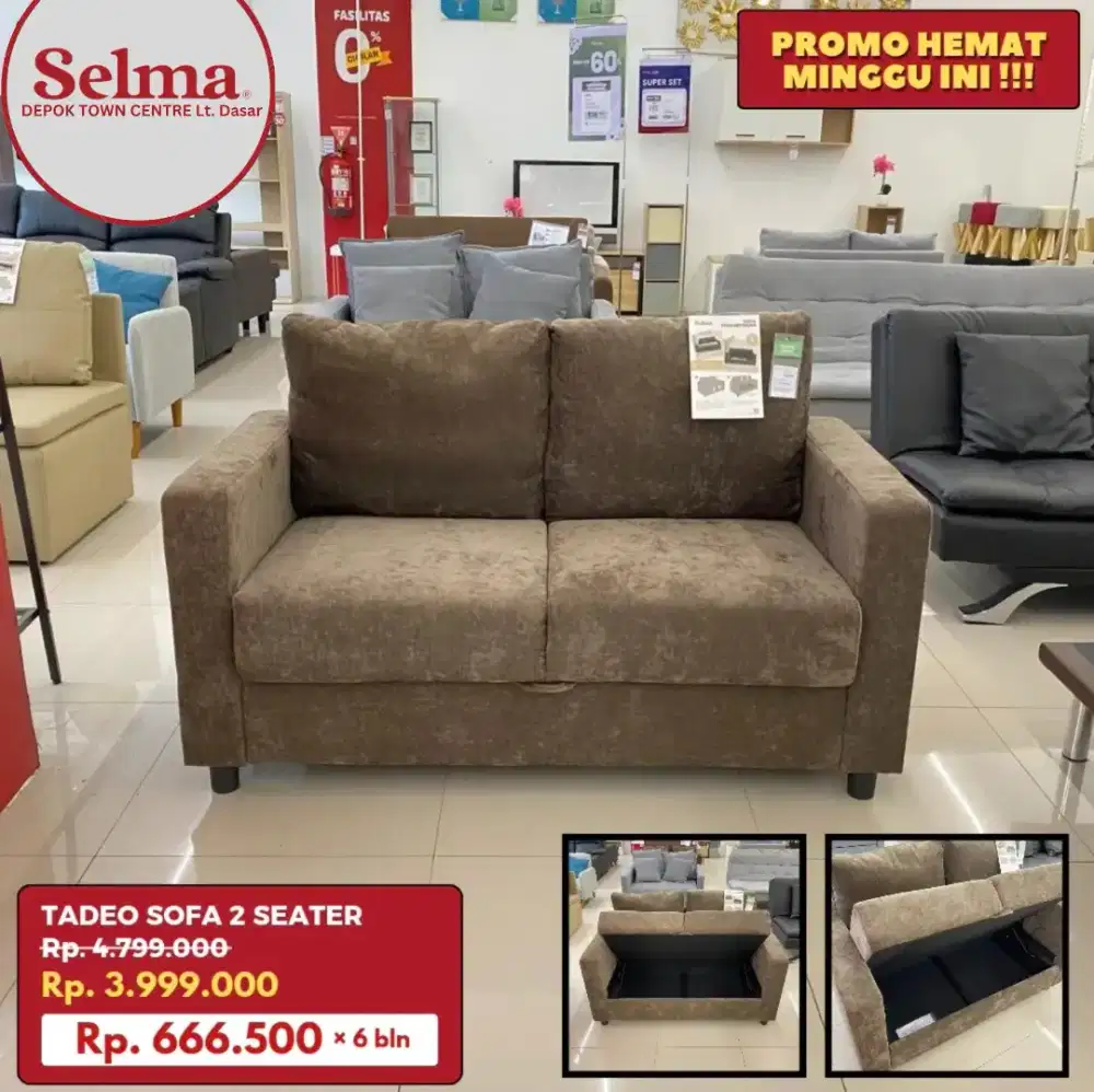Sofa Penyimpanan Multifungsi Selma by Informa