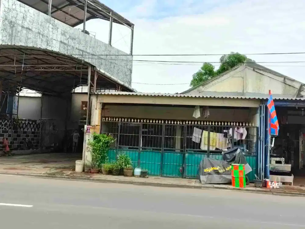 jual rumah pinggir jalan raya utama