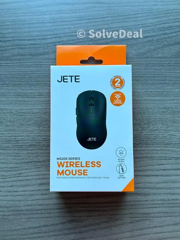 Jete Wireless Mouse MS206 Silent Click Side Button
