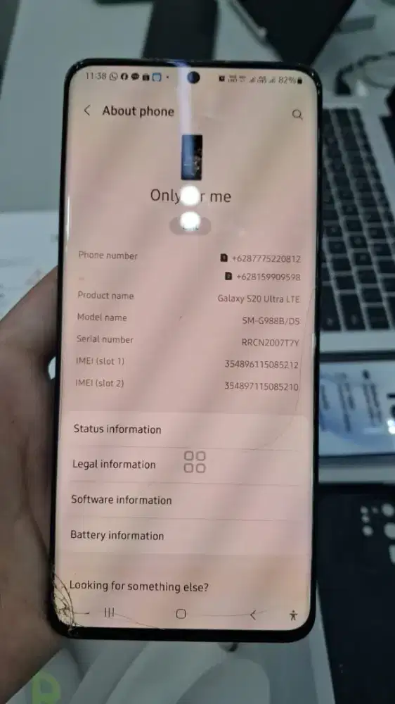 Samsung s20 ultra 8/128