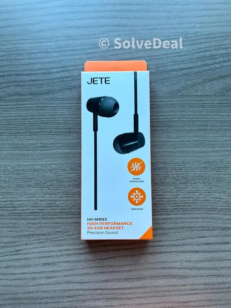 Jete Earphone Jack Audio 3.5mm High Performance HA1 Series Noise