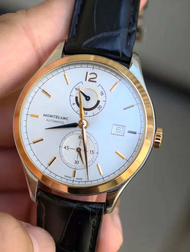Montblanc Heritage Chronometrie Dual Time Automatic Watch Gold