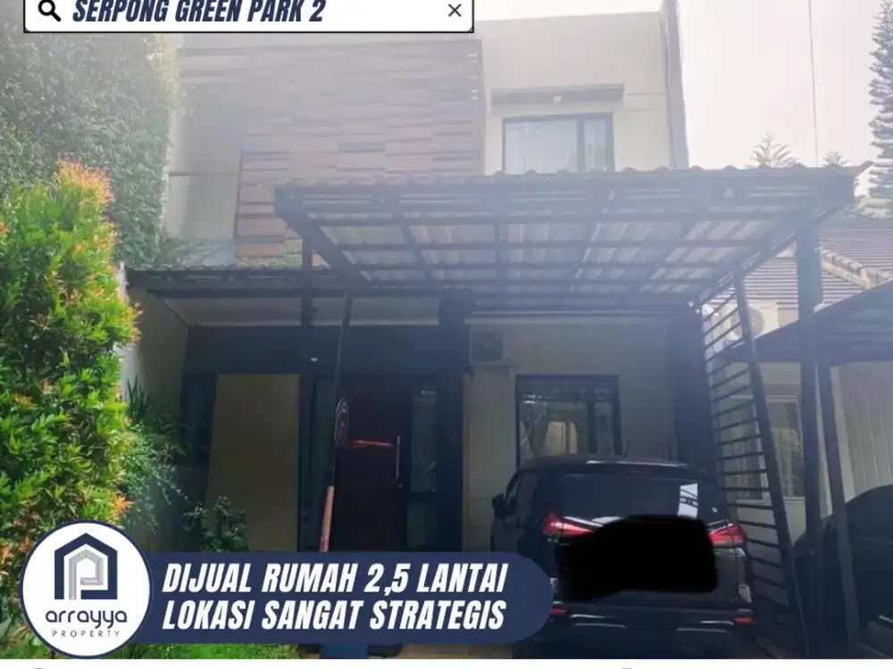 DIJUAL RUMAH CANTIK 2 LANTAI SERPONG GREEN PARK 2 (DM59)