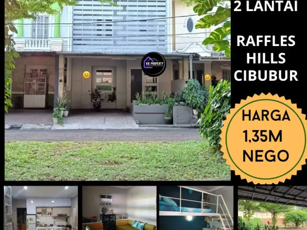 RUMAH 2 LANTAI SIAP HUNI DI RAFFLESS HILL CIBUBUR