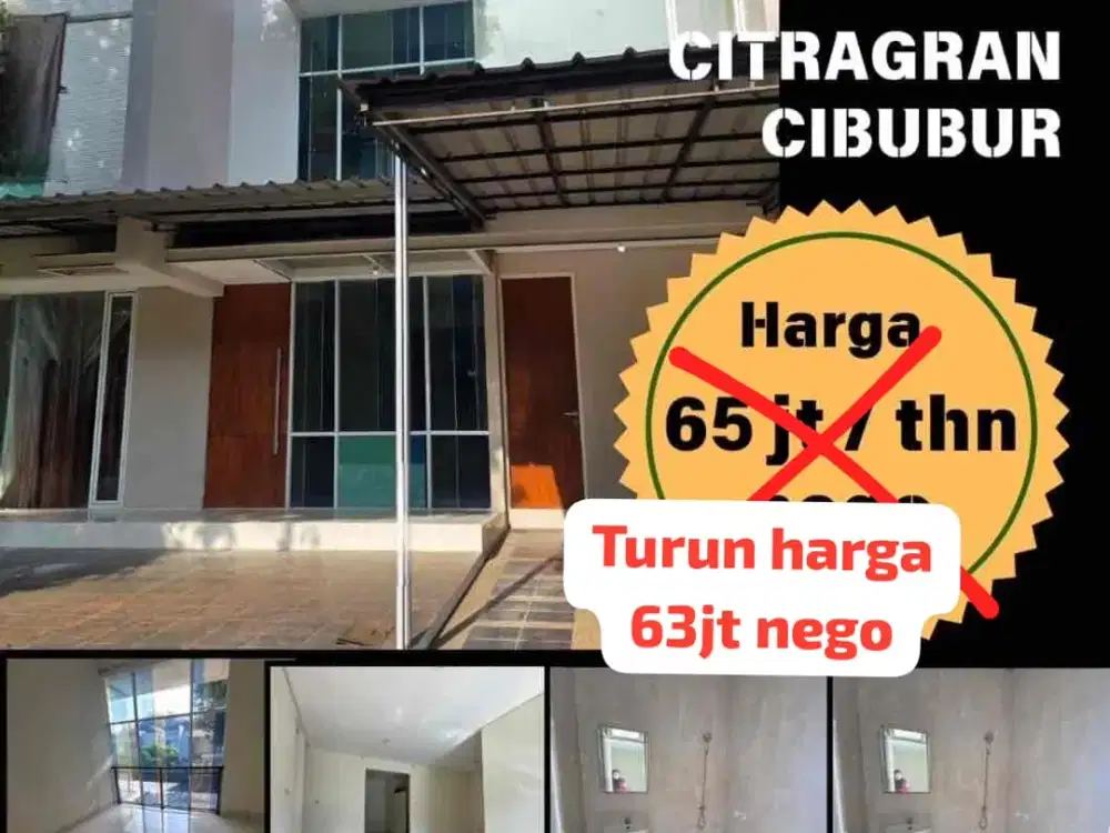 DISEWAKAN RUMAH DI CITRA GRAND CIBUBUR
