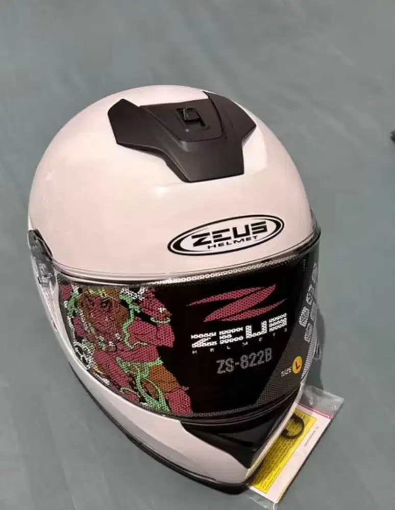 Jual Helm Zeus Zs 822B White Glossy