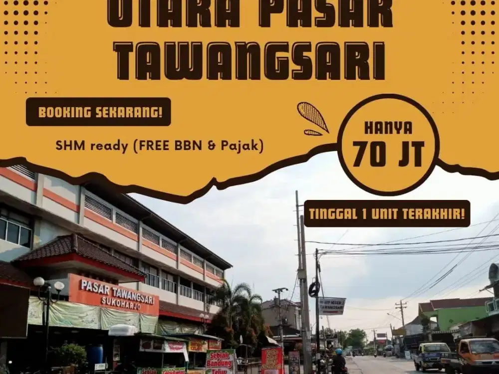 JUAL TANAH PEKARANGAN MURAH SHM READY DI KETEGUHAN TAWANGSARI SUKOHARJO