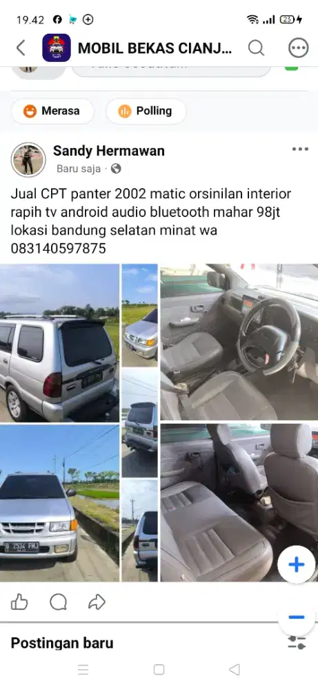 Jual mobil Isuzu panter