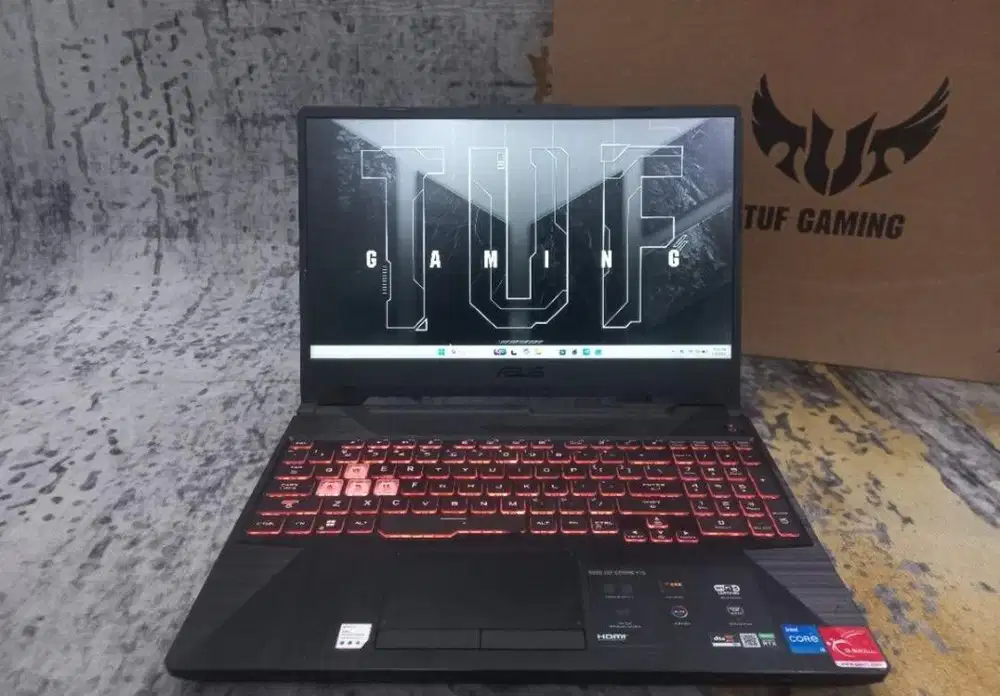 Laptop Asus TUF F15 506 Core i5 11400H Nvidia RTX 3050 mulus like new